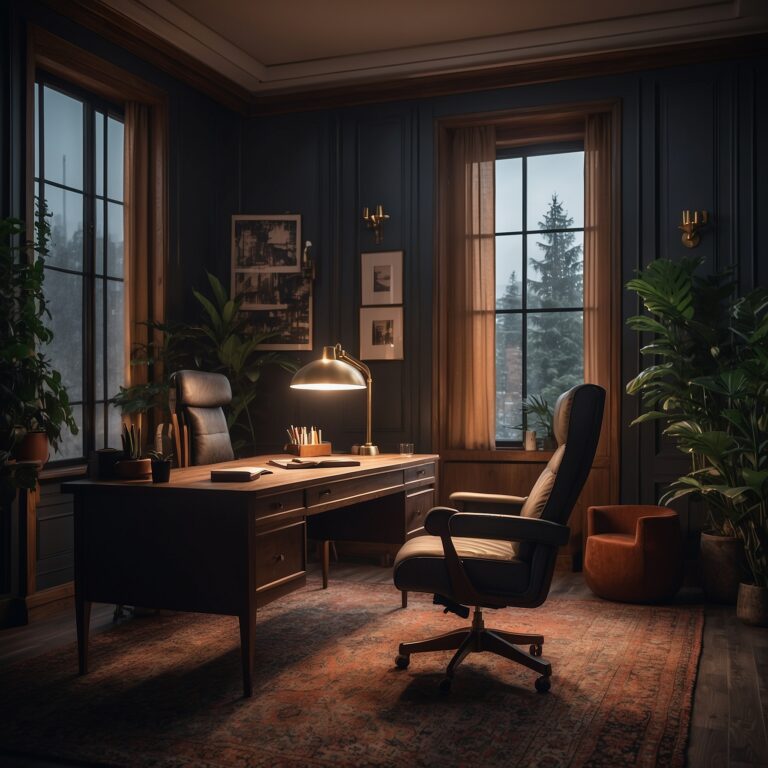 49 Stunning Moody Home Office Inspirations for a Stylish Workspace